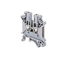 Клемма винтовая проходная, 2.5 мм2, серая MTU-2.5 | код 54687| MEYERTEC