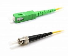 Патч-корд оптический LANMASTER, LSZH, симплексный, SC/APC-ST/UPC, SM OS2, 0.5 м | код LAN-SC-ST/SAU-0.5 | LANMASTER