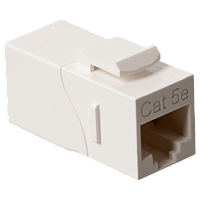 Повторитель портов RJ-45, неэкранированный, 90 градусов, кат.5E, формата Keystone, белый | код LAN-KCP45U5E/90-WH | LANMASTER