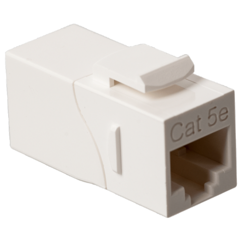 Повторитель портов RJ-45, неэкранированный, 90 градусов, кат.5E, формата Keystone, белый | код LAN-KCP45U5E/90-WH | LANMASTER