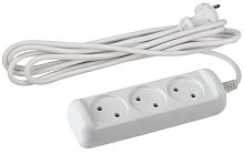 Удлинитель 3х3м без зазeмл. 10А IP20 U-3-3m ПВС 2х1 | Код. Б0028355 | ЭРА