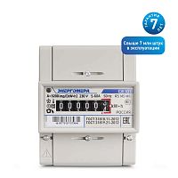 Счетчик CE 101 R5 145 М6 1ф 5-60А 1 класс точн. мех. экран DIN-рейка Энергомера 101001003007791