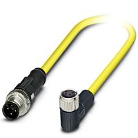 Кабель для датчика / исполнительного элемента SAC-4P-M12MS/ 1,5-542/M8 FR BK | код 1406217 | PHOENIX CONTACT