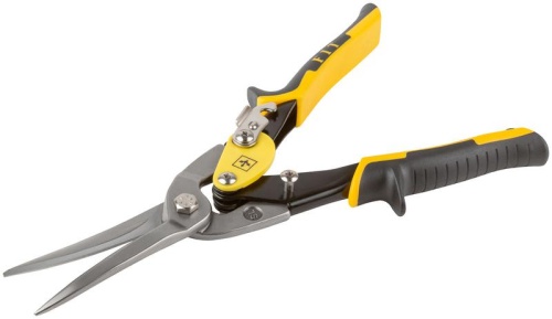 Ножницы по металлу усиленные CrMo Профи, прорезиненные ручки, удлиненные прямые 300 мм | код 41581 | FIT фото 7