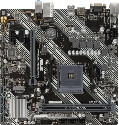 Материнская плата Asus PRIME A520M-K Soc-AM4 AMD A520 2xDDR4 mATX AC`97 8ch(7.1) GbLAN RAID+VGA+HDMI | код 1410389 | Asus