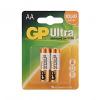 Алкалиновые батарейки GP Ultra Alkaline 15А AA - 2 шт. на блистере 15AU-2CR2 | код 4891199027581 | GP Batteries