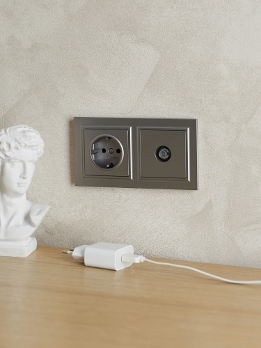 BRITE Рамка 2-местная IP44 РУ-2-БрС-44 сталь | код BR-M22-44-K46 | IEK фото 5