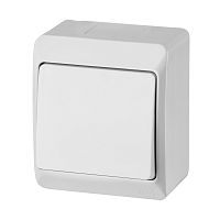 HERMES - Выключатель/переключатель на 2 направления, 10A/250V, IP44, белый | код 0331-02 | Elektro-plast Nasielsk