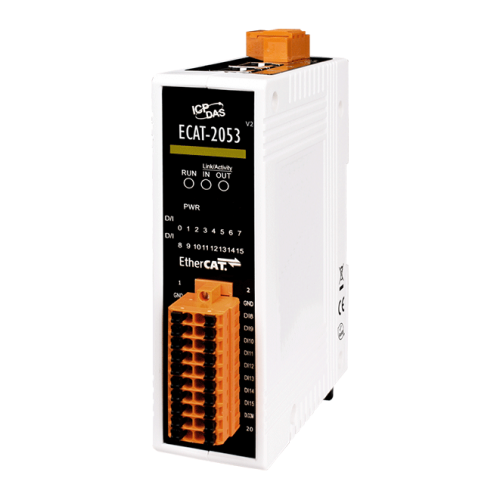 ECAT-2053 CR EtherCAT Slave I/O Module with Isolated 16-ch DI (RoHS) | код 00-06106661 | ICP DAS
