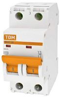 Выключатель автоматический двухполюсный ВА47-29 10А D 4,5кА | код. SQ0206-0155 | TDM 