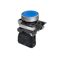 Кнопка плоская синяя, 1NO, IP65, металл MTB4-BA61 | код 137120 | MEYERTEC