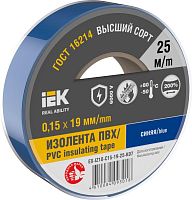 Изолента 0,15х19мм синяя 25м | код EX-IZ10-C15-19-25-K07 | IEK