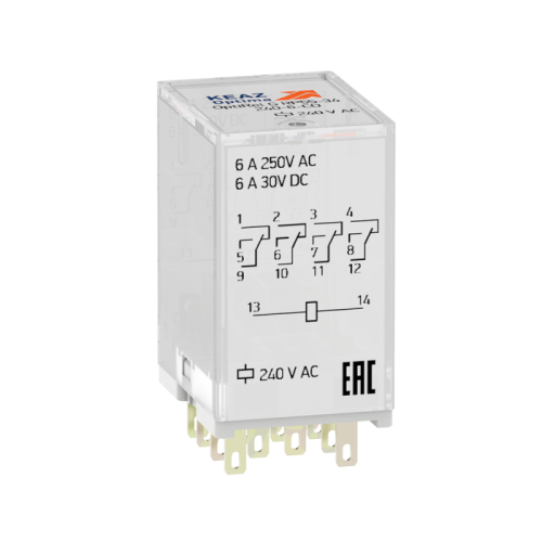 Реле промежуточное OptiRel G RP55-34-24-6-CO | код 281100 | КЭАЗ