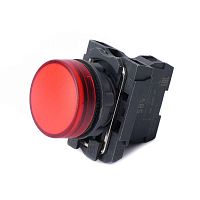 Лампа светосигнальная SB5 d22мм 230-240В AC красн. в сборе | код. SB5AVM4 | Systeme Electric