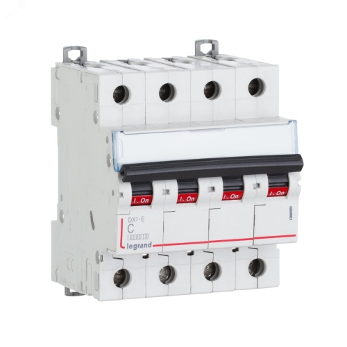 Выключатель автоматический четырехполюсный 1А C DX3-E 6kA/6kА | код 407298 | Legrand Выключатель автоматический четырехполюсный 1А C DX3-E 6kA/6kА | код 407298 | Legrand