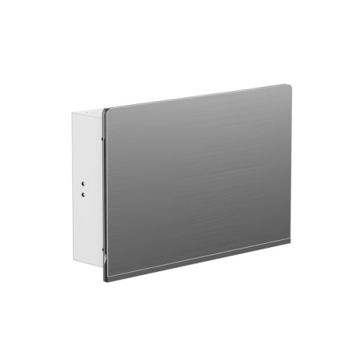 Корпус ArtShell Elegance встраиваемый силовой 22 модуля, серебряная металлическая дверь EKF | код artshell-e-22p-sm | EKF фото 2