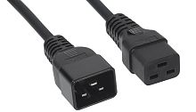 Cabeus PC-IEC19-IEC20-1.8M Кабель питания IEC 320 C19 - IEC 320 C20 (3x1.5), 16A, прямая вилка, 1.8м | код 9554c | Cabeus