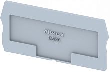 Концевая пластина для клемм, серая CSP6-GREY | код 3910860000 | Elmex