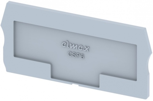Концевая пластина для клемм, серая CSP6-GREY | код 3910860000 | Elmex