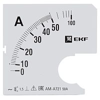 Шкала сменная для A721 50/5А-1,5 | код. s-a721-50 | EKF