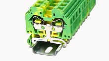WS10-SD-PE-01P-1C-00Z(H), Клемма пружинная WS, 10 мм.кв., боковое подключение, PE, шт | код 11030000022 | DEGSON
