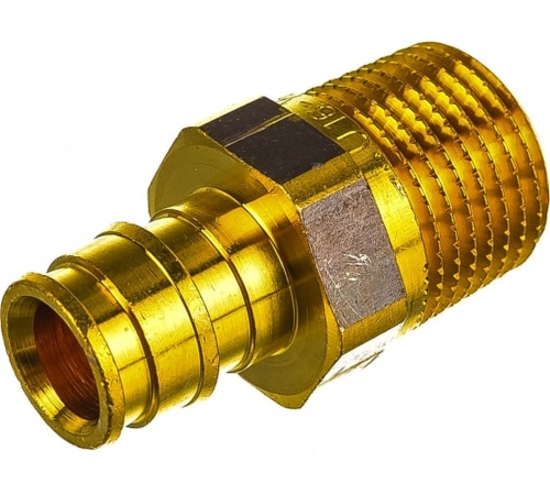 Штуцер Q&E 16 х 1/2' НР (R) DR-латунь | код 1023003 | Uponor