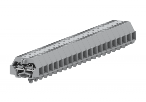 240259 Клемма TB проходная 2-2 с бок. подключ. с защелк. ножками, сер., 9 конт., сеч.1.5мм2, шт | код 240259 | SUPU