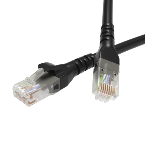 Патч-корд неэкранированный CAT6 U/UTP 4х2, LSZH, черный, 0.5м | код RN6UU4505BK | DKC