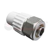 Муфта комбинированная 20х16 (150/30) для PPR-PE труб | код 10162016 | Valfex