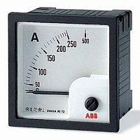 Амперметр щитовой ABB ELC AC, аналоговый, кл.т. 1,5 AMT1-A5/72 |  код. 2CSG322260R4001 |  ABB
