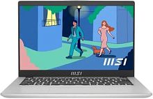 Ноутбук MSI Modern 14 C12M-239RU Core i5 1235U 8Gb SSD512Gb Intel Iris Xe graphics 14 IPS FHD (1920x1080) Windows 11 Home silver WiFi BT Cam (9S7-14J111-239) | код 1835763 | MSI