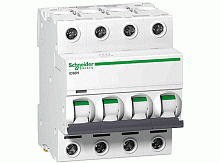 Модульный автоматический выключатель iC60N, 4 полюса, 25А, х-ка B | код. A9F78425 | Schneider Electric 