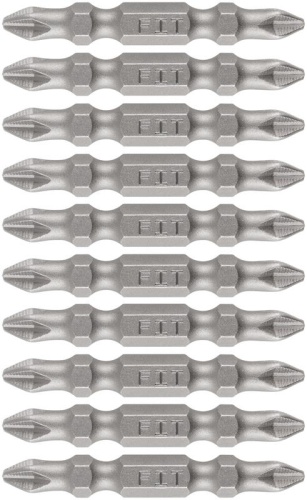 Биты кованые, сталь S2, двусторонние 50 мм PH2/РН2, Профи 10 шт., блистер | код 57545 | FIT фото 5 Биты кованые, сталь S2, двусторонние 50 мм PH2/РН2, Профи 10 шт., блистер | код 57545 | FIT фото 5