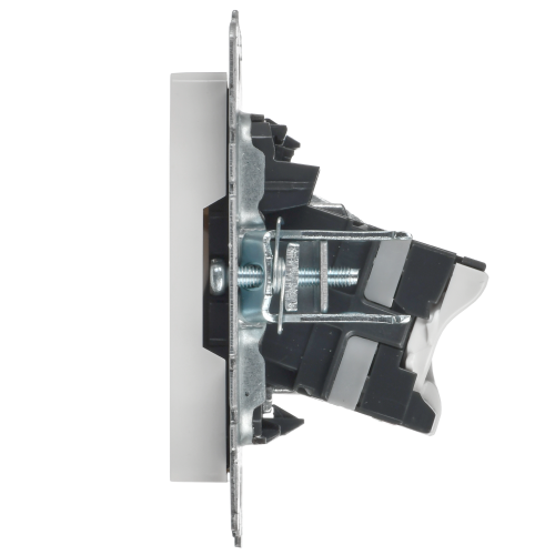 BRITE Розетка двойная TV+RJ45 кат.5E РТВ/РК12-БрКр белый | код BR-AK20-1-K01 | IEK фото 3