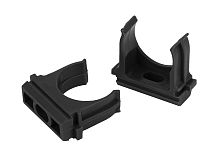 Крепеж-клипса (черный) для трубы d 20мм (10шт) (10/1400/49000) | код Б0044180 | ЭРА