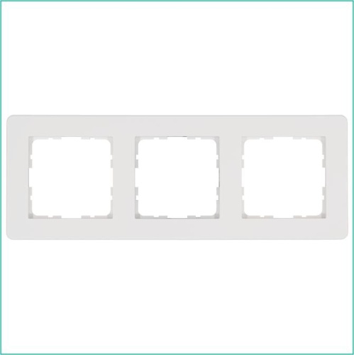 Рамка G-Flex 3-постовая, цвет белый глянцевый | код G1103W | Jasmart Рамка G-Flex 3-постовая, цвет белый глянцевый | код G1103W | Jasmart