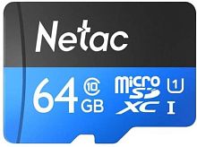 Флеш карта microSDXC 64GB Netac NT02P500STN-064G-R P500 + adapter | код 1790305 | NETAC