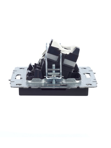 BRITE Розетка двойная TV+RJ45 кат.5E РТВ/РК12-БрГ графит | код BR-AK20-1-K53 | IEK фото 2