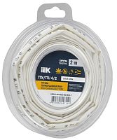 Трубка термоусадочная ТТУ нг-LS 4/2 бел. (уп.2м) | код UDR12-004-002-002-K01-T | IEK
