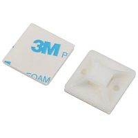 Площадка самоклеящаяся под хомуты 30х30 мм белая 50 штук NO-225-303 | код Б0066746 | ЭРА