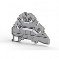 316 101, Клеммник 2-х ярусный пружинный, 2,5 мм.кв. (синий), YBK2,5-2F | код 0.0.0.3.16101 | KLEMSAN