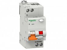Дифференциальный автоматический выключатель АД63 2 полюса, 40А, Тип AC, х-ка C, 30мА | код. 11475 | Schneider Electric 