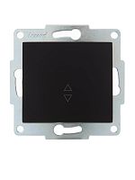 Механизм выключателя проходного 1-кл. 1п СП Karina 10А IP20 черн. бархат LEZARD 707-4288-105