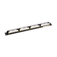 Панель коммутационная 19 PRO, 1U, 24 порта, UTP, RJ-45, CAT 6 REXANT | код 02-0234 | REXANT
