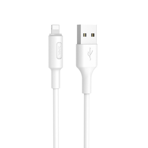 Кабель USB 2.0 hoco X25, AM/Lightning M, белый, 1м | код 6957531080114 | Hoco
