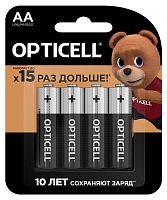 Элемент питания алкалиновый AA/LR6 (блист. 4шт) Basic | код 5051001 | Opticell