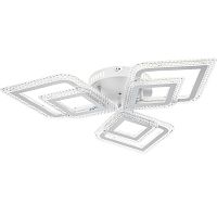 Люстра потолочная светодиодная диммируемая LOSANGA с ДУ 3 режима 715х85 108Вт 33кв.м бел. Ritter 52929 7