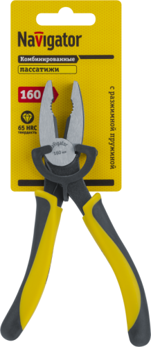Пассатижи 93 496 NHT-Pa04-160 160мм возврат пружина NAVIGATOR 93496 фото 3