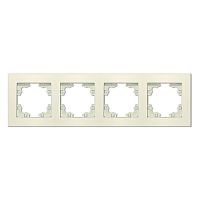 Рамка 4-м Афина универс. сл. кость (ivory) | код A0046-I | Universal