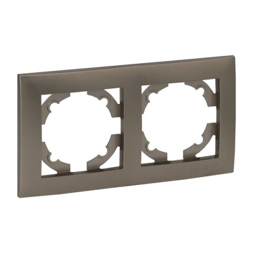 Валенсия Рамка 2-местная кашемир | код EWM-G-302-40 | EKF фото 2 Валенсия Рамка 2-местная кашемир | код EWM-G-302-40 | EKF фото 2